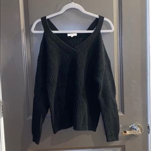L.A. Hearts off-the-shoulder chunky knit sweater